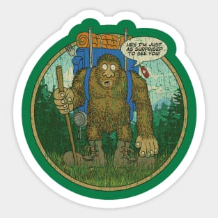 Surprise Bigfoot Sighting 1982 Sticker